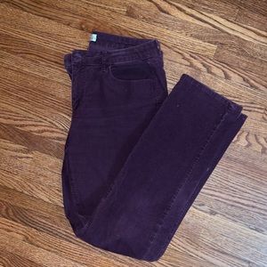 Burgundy corduroys, Ann Taylor Loft